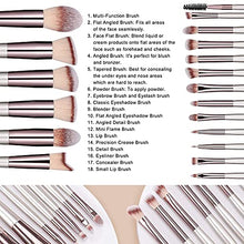 Load image into Gallery viewer, BS-MALL Makeup Brushes 18 Pcs and 14 Pcs Premium Synthetic Foundation Powder Concealers Eye Shadows Makeup brush Set with 3 Makeup Sponge
