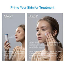 Load image into Gallery viewer, NanoMister by Pure Daily Care - 2 in 1 Portable Skin Hydrator &amp; Beauty Treatment Primer - Portable Nano Ionic Facial Mister - Mineralize Skin &amp; Enhance Serum/Cream Absorption -Acne and Wrinkle Reducer
