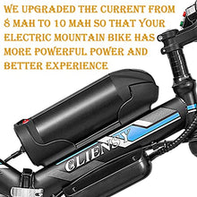 Load image into Gallery viewer, 26 Inch Electric Folding Mountain Bike,350W Professional 21 Speed Gears 3 Cycling Mode Folding Electric Ebike with Removable 36V 10AH Lithium Battery Commuter Bikes (Blue)
