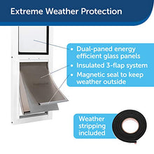 Load image into Gallery viewer, PetSafe Extreme Weather Sliding Glass Pet Door, Easy to Install, Perfect for Rental Homes and Apartments, Insert for Patio Sliding Glass Doors, Large Size
