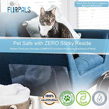 Load image into Gallery viewer, FurPals Furniture Protector from Cats, Anti Cat Scratch Deterrent Tape, Clear Double Sided Training Tape, Couch Protector from Scratching, 4 XL (17 in by 12 in) &amp; 4 Large (18 in by 9 in) Plus Extras
