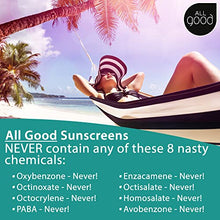 Load image into Gallery viewer, All Good Sport Sunscreen Spray - UVA/UVB Broad Spectrum SPF 30 - Water Resistant, Coral Reef Friendly - Zinc, Calendula, Aloe (6 oz)
