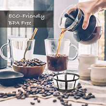 Load image into Gallery viewer, FIFOKICHO Reusable 8-12 Cup Basket Coffee Filter for Most Mr. Coffee and Black &amp; Decker Regal and Procter Silex Coffee Makers BPA Free Dishwasher Safe ECO-Friendly 4 Packs
