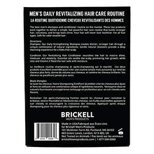 Load image into Gallery viewer, Brickell Men’s Daily Revitalizing Hair Care Routine, Shampoo and Conditioner Set For Men, Mint and Tea Tree Oil Shampoo, Strength and Volume Enhancing Conditioner, Natural and Organic
