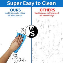 Load image into Gallery viewer, Dry Erase Paper, Whiteboard Paper, 8x4ft Extra Large White Board Stickers for Wall, Dry Erase Paper Roll with Adhesive Backing, Perfect Replacement for White Board, No Ghost After 60 Days, 6 Markers
