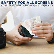 Load image into Gallery viewer, Care Touch Lens Cleaning Wipes | 210 Pre-Moistened and Individually Wrapped Lens Cleaning Wipes | Great for Eyeglasses, Tablets, Camera Lenses, Screens, Keyboards, and Other Delicate Surfaces
