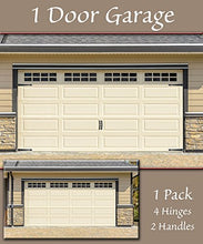 Load image into Gallery viewer, Household Essentials Hinge IT Premium Carriage House Handle &amp; Hinge 6 pc. Black Garage Door Magnet
