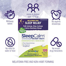 Load image into Gallery viewer, Boiron Sleepcalm Melatonin-Free Tablets, Homeopathic Sleep Aid, Calm Restless Zzzs for Adults, White, 120 Count
