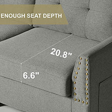 Load image into Gallery viewer, Belffin Sofa and Loveseat Sets 2 Piece Furniture Sofa Set for Living Room Couch Sofa Loveseat Set Grey
