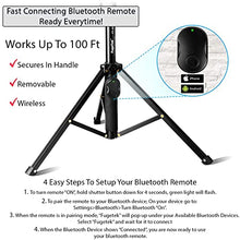 Load image into Gallery viewer, Fugetek 51" Professional Selfie Stick &amp; Tripod, Phone Holder, Removable Bluetooth Remote, Portable All in One, Heavy Duty Aluminum, Compatible with iPhone &amp; Android Devices, Non Skid Feet, Black
