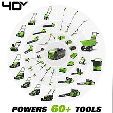 Load image into Gallery viewer, Greenworks 40V Brushless Self-Propelled Lawn Mower, 21-Inch Electric Lawn Mower, 5.0Ah Battery and Charger Included
