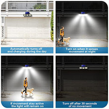Load image into Gallery viewer, Solar Lights Outdoor, 2 Pack AmeriTop 128 LED 800LM Cordless LED Solar Motion Sensor Lights; 3 Adjustable Heads, 270°Wide Angle Illumination, IP65 Waterproof, Security LED Flood Light(Daylight)
