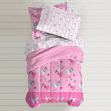 Load image into Gallery viewer, Dream Factory Magical Princess Ultra Soft Microfiber Girls Comforter Set, Pink, Twin
