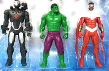 Load image into Gallery viewer, Marvel Avengers Action Figures - Iron Man, Hulk, Black Panther, Captain America, Spider Man, Ant Man, War Machine &amp; Falcon! (8 Action Figures)
