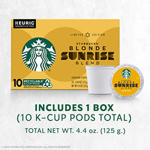 Load image into Gallery viewer, Starbucks Sunrise Blend Coffee K-Cup Pods | Blonde Roast Coffee Pods for Keurig Brewers | 1 Box (10 Pods)
