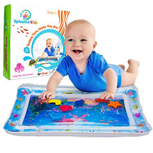 Load image into Gallery viewer, Splashin'kids Inflatable Tummy Time Premium Water mat Infants and Toddlers is The Perfect Fun time Play Activity Center Your Baby's Stimulation Growth
