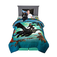 Load image into Gallery viewer, Franco Kids Bedding Soft Comforter with Sheets and Plush Cuddle Pillow Set, 5 Piece Twin Size, How to Train Your Dragon
