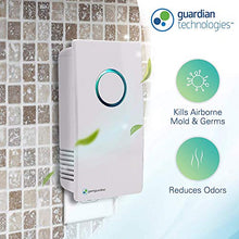 Load image into Gallery viewer, Germ Guardian GG1100W 7” Pluggable Small Air Purifier, Small Room Wall Air Sanitizer, Freshens Air, UV-C Light Kills Germs, Reduces Odors from Pets, Cooking, Mold, GermGuardian, 1-Yr Wty (White)
