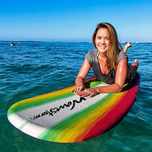 Load image into Gallery viewer, Wavestorm 8ft Classic Longboard Surfboard (Tri-Color Pinline)
