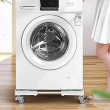 Load image into Gallery viewer, Universal Adjustable Washing Machine Stand Base, Multi-Functional Dolly Roller Base Stand with 4 lifting feet and 4 wheels, Telescopic Adjustable Base for Dryer Washing Machine and Mini Refrigerator

