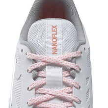 Load image into Gallery viewer, Reebok Women's Nanoflex TR Cross Trainer, White/Pure Grey/Orange Flare, 10.5
