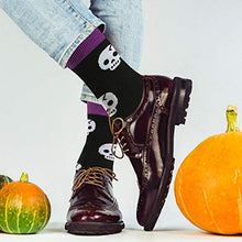 Load image into Gallery viewer, Halloween Socks Christmas Socks for Women Funny Novelty Skeleton Socks Christmas Gifts Women Casual Socks 6 Pack
