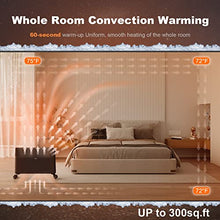 Load image into Gallery viewer, Ballu Convection Panel Heaters for Indoor Use large room，1500W Whole Room Quiet Heating with TFT Display，24h Timer，3 Mode，Auto Thermostat，Standing/Wall mount，Electric Portable Space Heater for Bedroom
