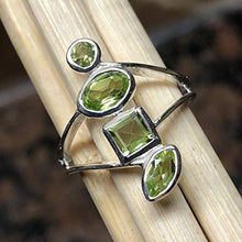 Load image into Gallery viewer, Genuine 2ct Green Peridot 925 Solid Sterling Silver Stackable Ring Size 6, 7
