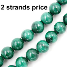 Load image into Gallery viewer, Malahill Premium Gemstone Beads for Jewelry Making Precious Natural Stone Beads Wholesale 2 Strands AAA Grade Malachite Beads 4mm
