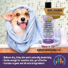 Load image into Gallery viewer, Organic Lavender Oatmeal Dog Shampoo and Conditioner | Hypoallergenic Conditioning Deodorizing Formula for Dogs Cats &amp; Pets | Treatment Wash Soothes Dry Itchy Skin | Aloe for Allergy Relief 8oz
