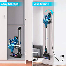 Load image into Gallery viewer, Cordless Vacuum Cleaner, 23Kpa 250W Brushless Motor Stick Vacume, Up to 40 Mins Runtime 2500mAh Rechargeable Battery, 5-in-1 Lightweight Handheld for Carpet Hard Floor Car Pet Hair, Blue-INSE S6
