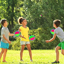 Load image into Gallery viewer, Toss and Catch Ball Set, Catch Game Toys for Kids, Beach Toys Paddle Ball Game Set with 6 Paddles and 3 Balls, Perfect Outdoor Games Sets Playground Sets for Backyards for Kids/Adults/Family
