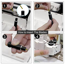 Load image into Gallery viewer, Hadwoer 50PCS 60 Degree Deep Cut Replacement Blades Compatible with Cricut Explore Air 2/3/Maker Expression, This Deep Point Cut Blade is Perfect for Cutting Thick Vinyl Fabrics
