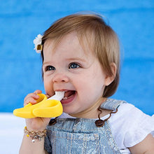 Load image into Gallery viewer, Baby Banana - Yellow Banana Toothbrush, Training Teether Tooth Brush for Infant, Baby, and Toddler
