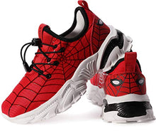 Load image into Gallery viewer, BRONAX Little Boys Athletic Shoes Slip On Size 12 Comfortable Lightweight No Lace Gym Running Gifts Tennis Sneaker for Little Kids Red 30
