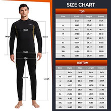 Load image into Gallery viewer, Thermal Underwear for Men, CL convallaria Long Johns Winter Hunting Gear Sport Base Layer Top and Bottom Set Midweight Black L
