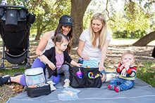 Load image into Gallery viewer, J.L. Childress Cool 'N Cargo, Universal Fit Stroller Cooler and Organizer, Insulated, Easily Attach to Stroller or Detach to use as Diaper Bag, Black
