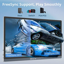 Load image into Gallery viewer, Dragon Touch 4K Portable Monitor - 15.6 Inch IPS HDR Gaming Monitor 100% sRGB FreeSync with Speakers VESA Compatible for Xbox PS4 Nintendo Switch Laptop PC Phone Mac Surface (Not Touchscreen)
