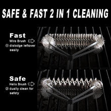 Load image into Gallery viewer, GRILLART Grill Brush Bristle Free &amp; Wire Combined BBQ Brush - Safe &amp; Efficient Grill Cleaning Brush- 17" Grill Cleaner Brush for Gas /Porcelain/Charbroil Grates - BBQ Accessories Gifts for Men
