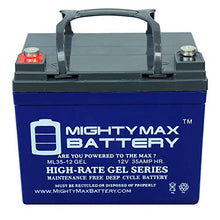 Load image into Gallery viewer, Mighty Max Battery 12V 35AH Gel Replacement Battery for Deep Cycle Solar 33Ah, 34Ah, 36Ah Brand Product
