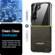 Load image into Gallery viewer, VANMASS Crystal Protective Designed for Samsung Galaxy S22 Case 6.1”, [Military Shockproof &amp; Slim Fit &amp; Crystal Clear] Anti-Yellowing Thin Soft Phone Case for Galaxy S22 5G
