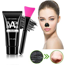 Load image into Gallery viewer, Blackhead Remover Mask Charcoal Peel Off Blackhead Mask with Deep Cleansing Activated Charcoal Face Black Mask For All Skin Types Nose Face Pore Cleaner(2.02 fl.oz/ 60ml)
