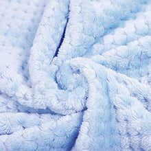 Load image into Gallery viewer, Exclusivo Mezcla Waffle Textured Soft Fleece Blanket, Large Throw Blanket(Mint Green, 50 x 70 inches)- Cozy, Warm and Lightweight
