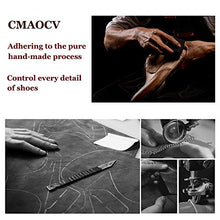Load image into Gallery viewer, Cmaocv Men's Hybrid Brogue Oxford Leather Lace-Up Wing Tip Dress Crocodile Texture Business Derby Shoes Black 11 M US 46
