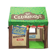 Load image into Gallery viewer, Swehouse Clubhouse Tent Kids Play Tents for Boys School Toys for Indoor and Outdoor Games Children Playhouse with Roll-up Door and Windows
