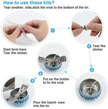 Load image into Gallery viewer, Howemon DIY Candle Making Kit Supplies, Arts &amp; Craft Tools Including Pouring Pot, 100 Cotton Wicks, Candle Wicks Holder, Beeswax, Spoon &amp; Candles tins
