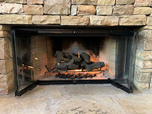 Load image into Gallery viewer, Fireplace Glass Door Set for Heatilator Fireplace Model# E36, E-36I, EC36, EC-36I, EL36, BC36R, BC36C (Black Finish)
