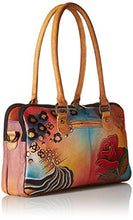 Load image into Gallery viewer, Anna by Anuschka womens Satchel Handbag Genuine Leather, Rose Safari, No Size US
