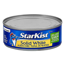Load image into Gallery viewer, StarKist Solid White Albacore Tuna in Water 25% Less Sodium, 5 Oz, Pack of 24
