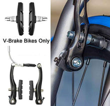 Load image into Gallery viewer, GPMTER 2 Pairs Bike Brakes Pads Set, 70mm for Cruiser MTB Mountain Bicycle Universal V-Brake Blocks with Hex Nut and Shims, No Noise No Skid …
